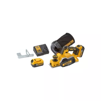   DEWALT Akumulátorový hoblík 18 V bez uhlíkovej kefky (2 x 5,0 Ah batérie + nabíjačka) DCP580P2