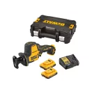 DEWALT Akumulátorová priamočiara píla 12 V bez uhlíkovej kefky (2 x 2,0 Ah akumulátor + nabíjačka) DCS312D2