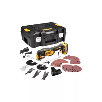  DEWALT Akumulátorový multifunkčný stroj 18 V bez uhlíkovej kefky (1 x 1,7 Ah batéria + TSTAK) DCS356E1T