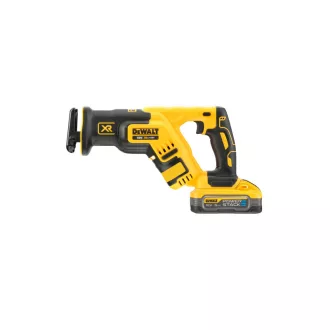   DEWALT Nabíjateľná sablíková píla 18 V bez batérie (2 x 5,0 Ah Power Stack batéria + nabíjačka + TSTAK)