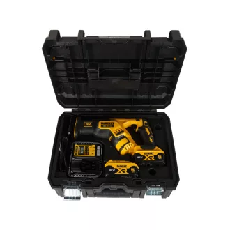   DEWALT Akumulátorová priamočiara píla 18 V bez uhlíkovej kefky (2 x 5,0 Ah batérie + nabíjačka) DCS367P2