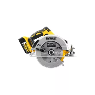   DEWALT Akumulátorová okružná píla 18 V bez uhlíkovej kefky (2 x 5,0 Ah batérie + nabíjačka) DCS570P2
