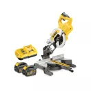 DEWALT Akumulátorová pokosová píla 18 V (2 x 6,0 Ah batérie + nabíjačka) DCS777T2