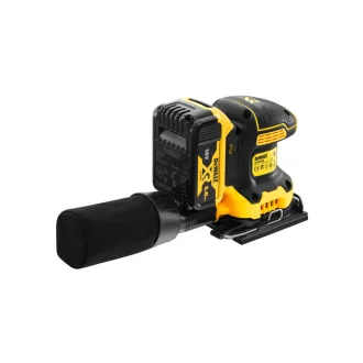   DEWALT Akumulátorová vibračná brúska 18 V bez uhlíkovej kefky (2 x 5,0 Ah akumulátor + nabíjačka) DCW200P2