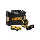 DEWALT Akumulátorová vibračná brúska 18 V bez uhlíkovej kefky (2 x 5,0 Ah akumulátor + nabíjačka) DCW210P2