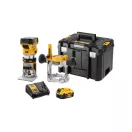DEWALT Akumulátorový router 18 V (2 x 5,0 Ah batérie + nabíjačka) DCW604P2