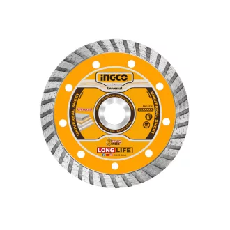 INGCO Diamantový rezný kotúč 115 x 10 x 22,2 mm turbo