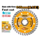 INGCO Diamantový rezný kotúč 115 x 10 x 22,2 mm turbo