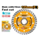 INGCO Diamantový rezací kotúč 125 x 10 x 22,2 mm turbó