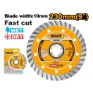 INGCO Diamantový rezný kotúč 230 x 10 x 22,2 mm turbo