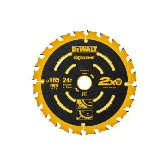   DEWALT EXTREME Pílový kotúč na drevo 165 x 20 x 1,65 mm / 24T