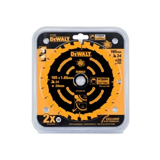   DEWALT EXTREME Pílový kotúč na drevo 165 x 20 x 1,65 mm / 24T