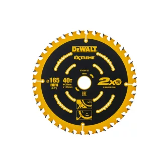   DEWALT EXTREME Pilový kotúč na drevo 165 x 20 x 1,65 mm / 40T