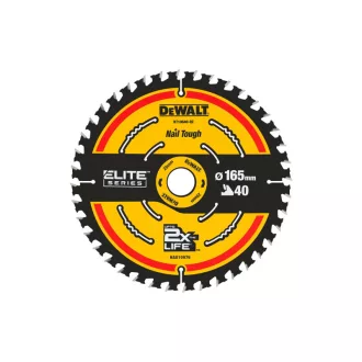 DEWALT ELITE Pílový disk na drevo 165 x 20 x 1,65 mm / 40T