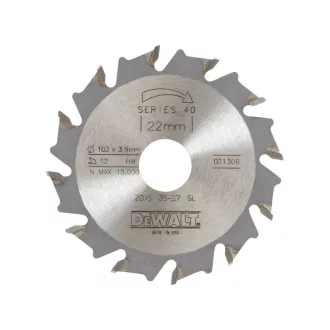   DEWALT Kotúč na frézovanie plochých drážok 102 x 3,9 x 22,0 mm / 12T