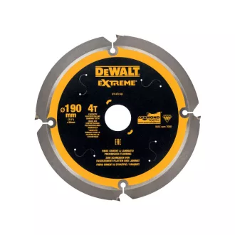   DEWALT EXTREME Pílový kotúč na cementovzdušné drevovláknité dosky 190 x 30 x 1,8 mm / 4T