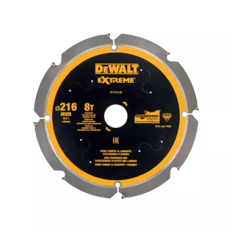   DEWALT EXTREME Pílový kotúč na cementovzdušné drevovláknité dosky 216 x 30 x 2,0 mm / 8T