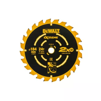   DEWALT ELITE Pílový kotúč na drevo 184 x 16 x 1,6 mm / 24 zubov