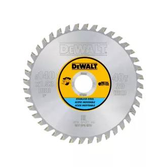 DEWALT Pílový kotúč na INOX/kov 140 x 20 x 1,53 mm / 40T