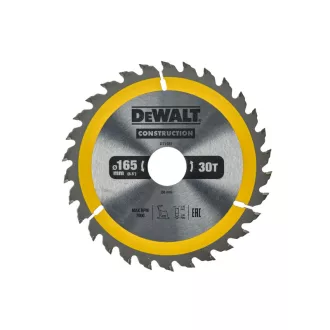   DEWALT CONSTRUCTION Pílový kotúč na klincované drevo 165 x 30 x 2,4 mm / 30T