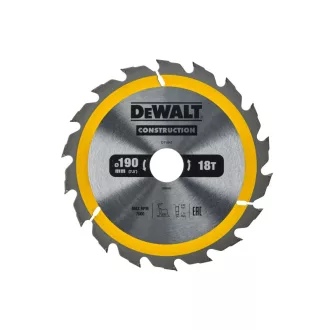   DEWALT CONSTRUCTION Pílový kotúč na klincované drevo 190 x 30 x 2,6 mm / 18T