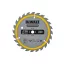 DEWALT CONSTRUCTION Pílový kotúč na klincované drevo 136 x 10 x 1,86 mm / 24T