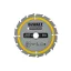 DEWALT CONSTRUCTION Pílový kotúč na klincované drevo 165 x 20 x 1,86 mm / 16T