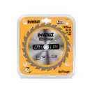 DEWALT CONSTRUCTION Pílkový kotúč na klincované drevo 165 x 20 x 1,86 mm / 24T