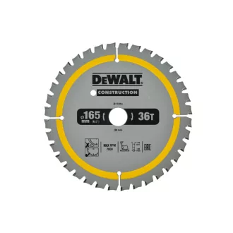   DEWALT CONSTRUCTION Pílový kotúč na klince do dreva 165 x 20 x 1,86 mm / 36T