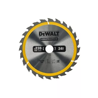   DEWALT CONSTRUCTION Pílový kotúč na klincované drevo 235 x 30 x 2,6 mm / 24T