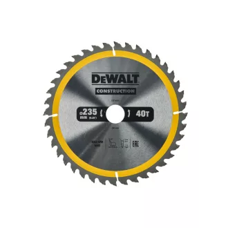   DEWALT CONSTRUCTION Pílkový kotúč na klincované drevo 235 x 30 x 2,6 mm / 40T