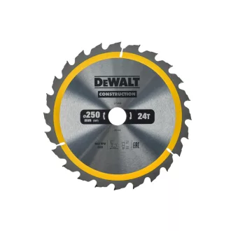  DEWALT CONSTRUCTION Pílový kotúč na klince do dreva 250 x 30 x 3,0 mm / 24T