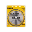 DEWALT CONSTRUCTION Pílový kotúč na klincované drevo 315 x 30 x 3,2 mm / 24T
