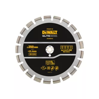   DEWALT ELITE Diamantový rezný kotúč na asfalt 355 x 25,4 mm segmentovaný