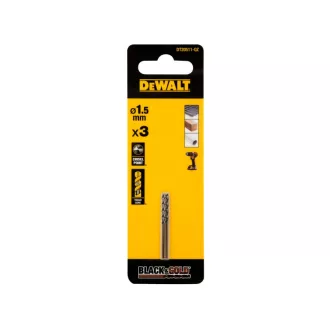   DEWALT BLACK & GOLD vrták so špirálou 1,5 x 40/18 mm HSS (3 ks)