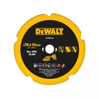   DEWALT Diamantový rezný kotúč univerzálny 76 x 10 x 1,0 x 1,8 mm