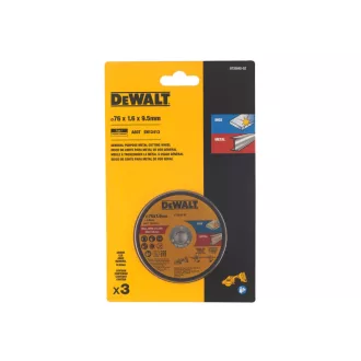 DEWALT Rezný kotúč na INOX/kov 76 x 10 x 1,6 (3 ks)