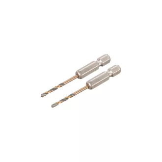   DEWALT BLACK & GOLD Špirálový vrták 2,5 x 60/15 mm HSS so 1/4" HEX upínaním (2 ks)