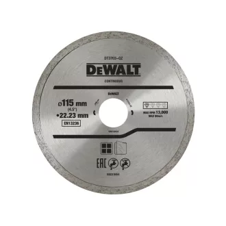   DEWALT Diamantový rezný kotúč univerzálny 115 x 1,6 x 5,0 x 22,2 mm plný
