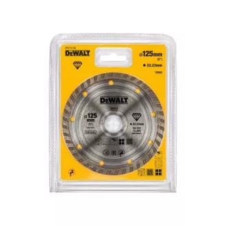   DEWALT Diamantový rezací kotúč univerzálny 125 x 2,2 x 7,0 x 22,2 mm turbo