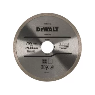   DEWALT Diamantový rezací kotúč univerzálny 125 x 1,6 x 5,0 x 22,2 mm s hladkým okrajom