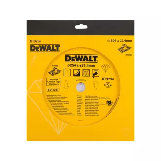   DEWALT Diamantový rezný kotúč na dlaždice na mokré/suché rezanie 250 x 25,4 x 1,6 x 5,0 mm, kontinuálny