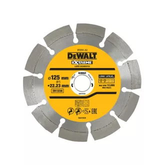   DEWALT diamantový rezací kotúč na betón 125 x 2,0 x 7,5 x 22,2 mm segmentovaný