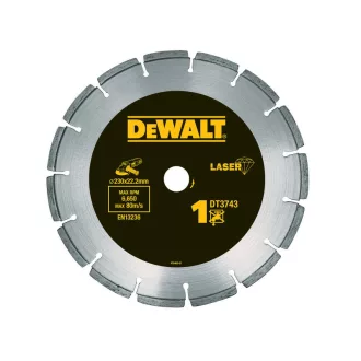   DEWALT Diamantový rezný kotúč na betón 230 x 2,4 x 8,5 x 22,2 mm segmentovaný