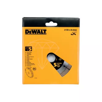   DEWALT Diamantový rezací kotúč segmentovaný 125 x 22,2 mm s dvojitým kotúčom