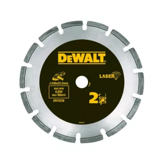   DEWALT Diamantový rezný kotúč na betón/tehly 230 x 2,4 x 7,5 x 22,2 mm segmentovaný