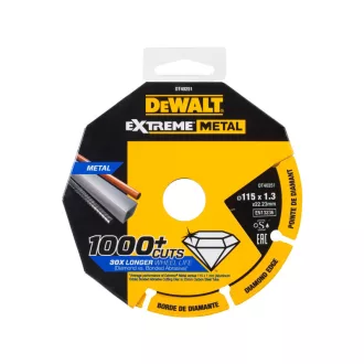   DEWALT EXTREME METAL Diamantový rezací kotúč na kov 115 x 1,3 x 22,2 mm (kov/alu/nerez)