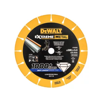   DEWALT EXTREME METAL Diamantový rezný kotúč na kovy 300 x 3,3 x 25,4 mm (kov/alu/inox)