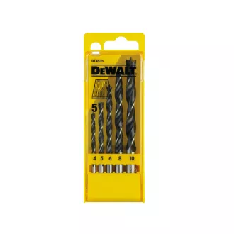 DEWALT Sada vŕtakov do dreva 5-dielna (4,0 - 10 mm)