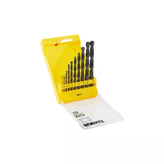   DEWALT Sada spirálových vŕtakov 10 kusov HSS-R DIN 338 (1,0 - 10 mm)